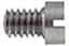 Pan screw, .33" length, .237" head diameter, 8-32 threads